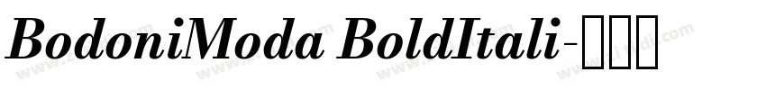 BodoniModa BoldItali字体转换
